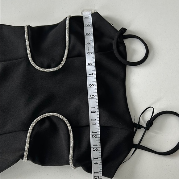 Guess Chic Black Dress with Silver Accents - Picture 7 of 10